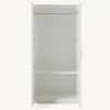 Armoire de chambre Eiselfing avec 1 compartiment 176 x 80 x 52 cm blanc en.casa