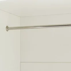 Armoire de chambre Eiselfing avec 4 étagères 176 x 120 x 52 cm blanc en.casa