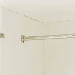 Armoire de chambre Eiselfing avec 4 étagères et 3 tiroirs 176 x 120 x 52 cm blanc en.casa