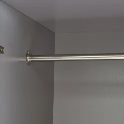 Armoire de chambre Eiselfing avec 4 étagères et 3 tiroirs 176 x 80 x 52 cm gris en.casa