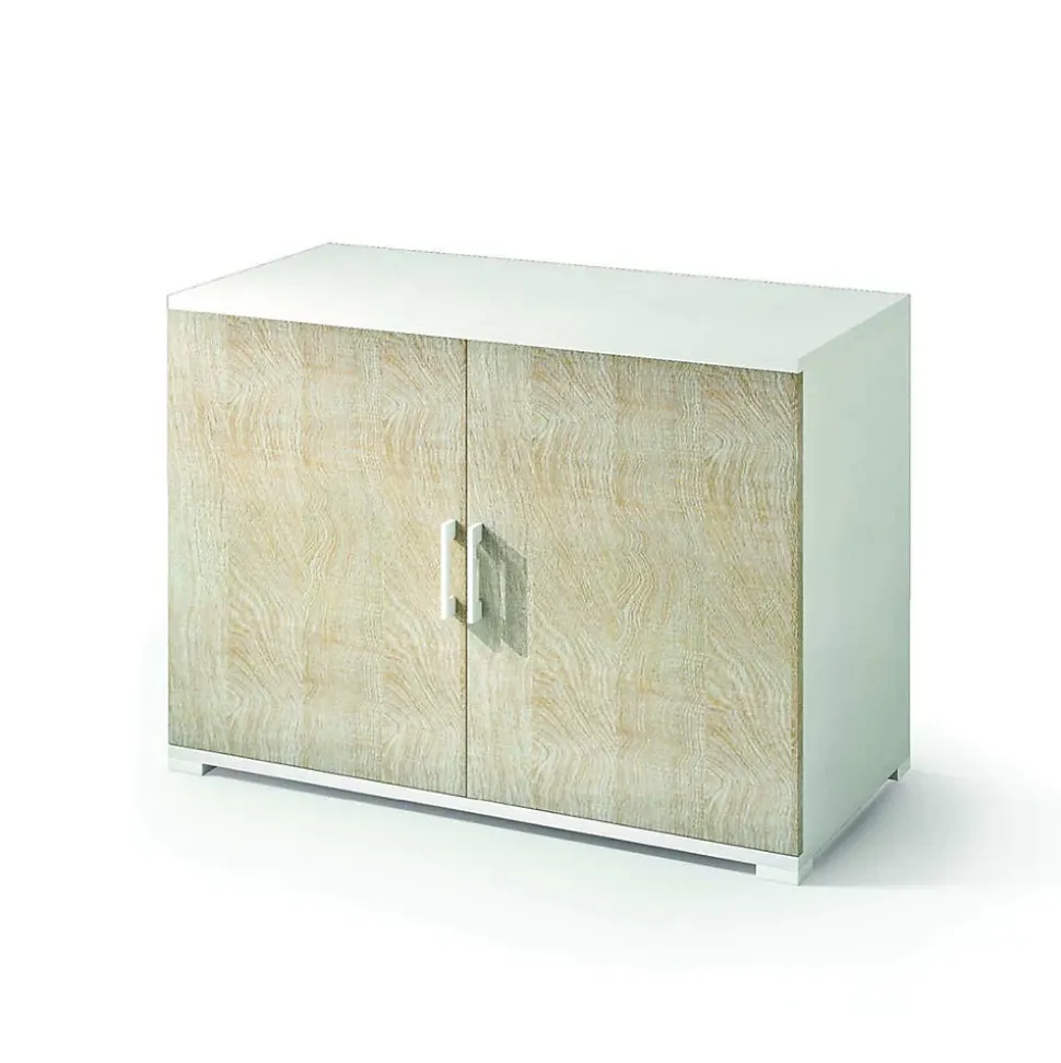 Armoire De Rangement À Double Porte En Chêne L.90Cm