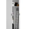 Armoire de rangement 2 portes coloris blanc - Longueur 78 x Profondeur 35 x Hauteur 190 cm