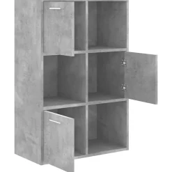 Armoire de rangement Gris béton 60x29,5x90 cm Bois d'ingénierie vidaXL
