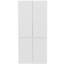 Armoire de rangement,70x40x170cm,blanc,double porte avec grands compartiments