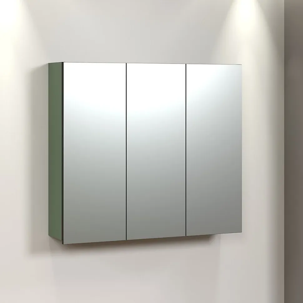 Armoire de toilette 3 portes miroir L90 cm - PUREBLISS