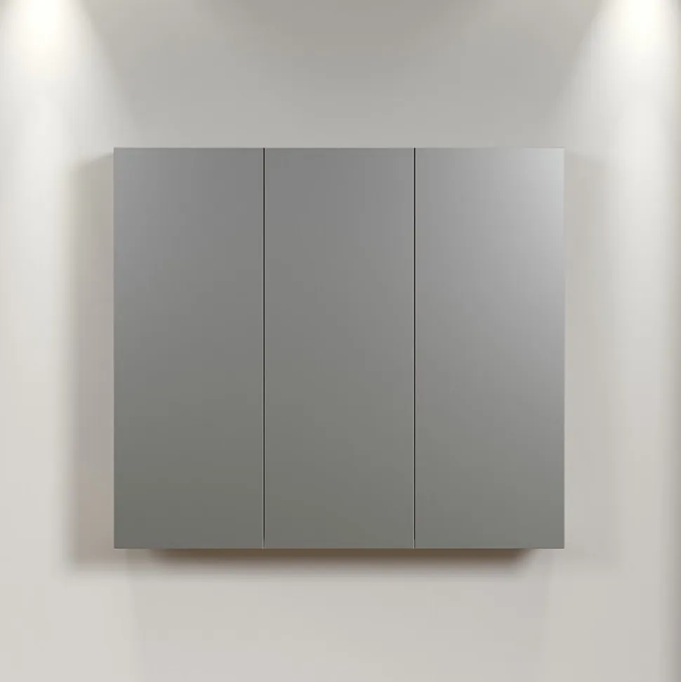 Armoire de toilette 3 portes miroir L90 cm - PUREBLISS