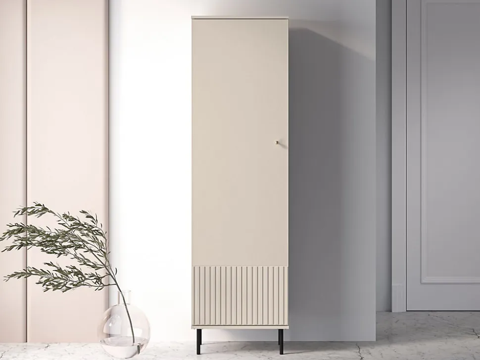 Armoire d'entrée 55 cm Beige CALETTO
