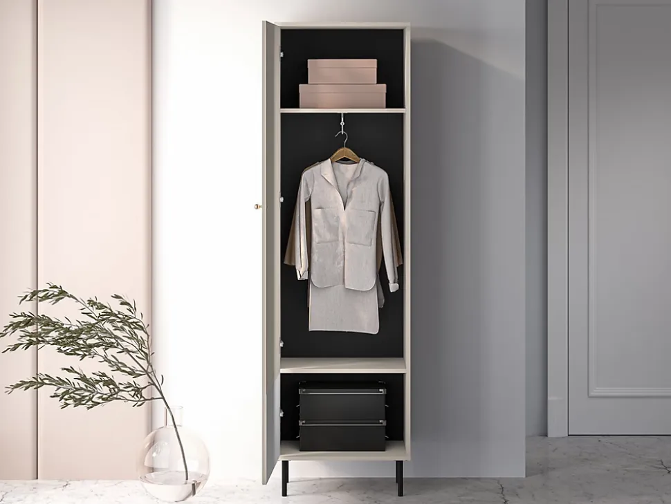Armoire d'entrée 55 cm Beige CALETTO