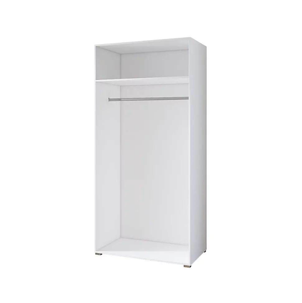 Armoire design 100 cm 2 portes avec grands miroirs collection JUPITER