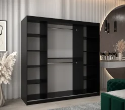 Armoire Dome a portes coulissantes H. 200 x L. 200 x P. 62 2 portes