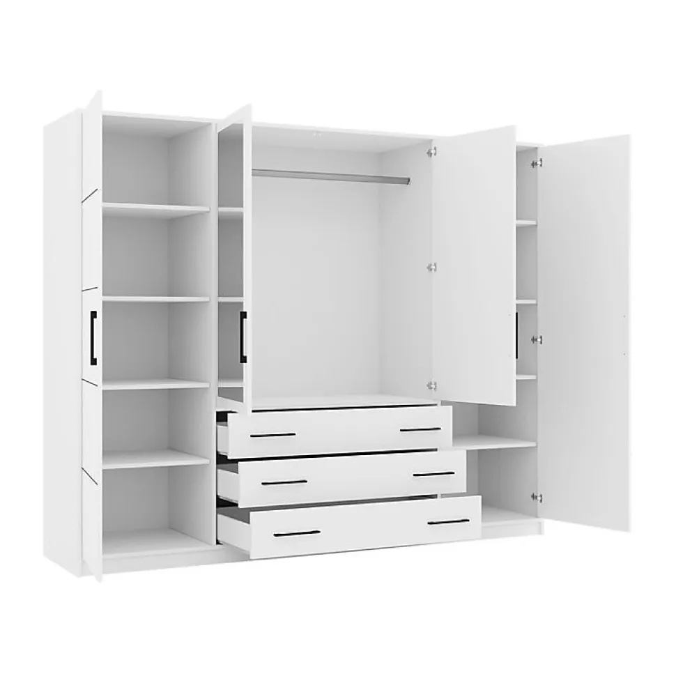 Armoire Dortivu 154, 200x196x58cm
