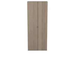Armoire effet chêne double penderie GoodHome Atomia H. 187,5 x L. 75 x P. 45 cm
