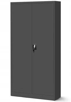 Armoire en métal verrouillable JAN, 900 x 1850 x 400 mm, anthracite