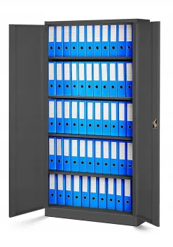 Armoire en métal verrouillable JAN, 900 x 1850 x 400 mm, anthracite