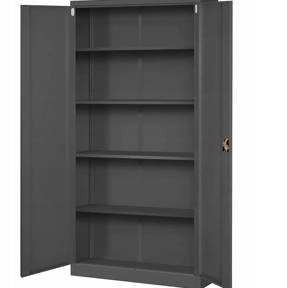 Armoire en métal verrouillable JAN, 900 x 1850 x 400 mm, anthracite