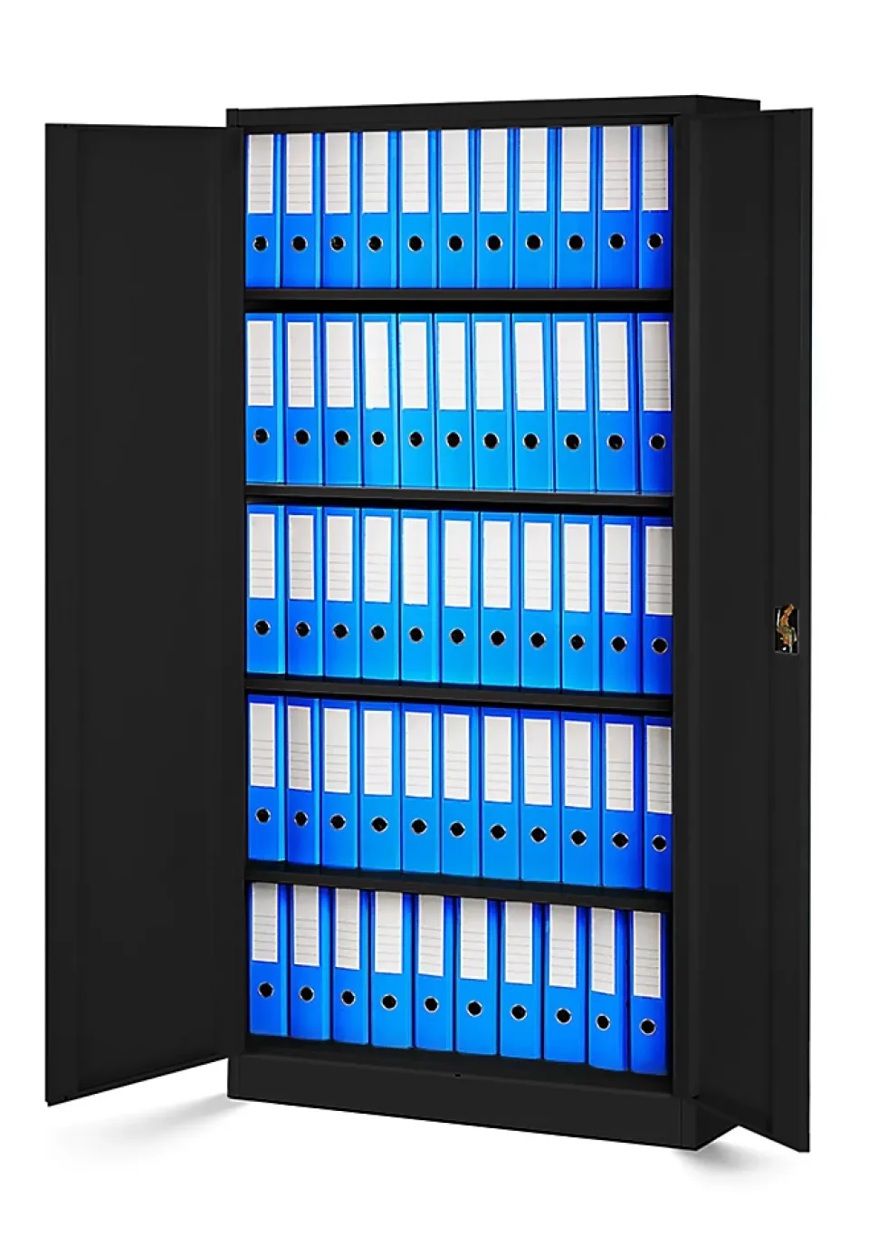 Armoire en métal verrouillable JAN, 900 x 1850 x 400 mm, noir