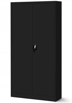 Armoire en métal verrouillable JAN H, 900 x 1950 x 400 mm, noir