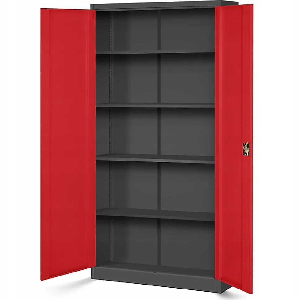 Armoire en métal verrouillable Jan Nowak 185x90x45 cm rouge