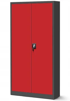 Armoire en métal verrouillable Jan Nowak 185x90x45 cm rouge
