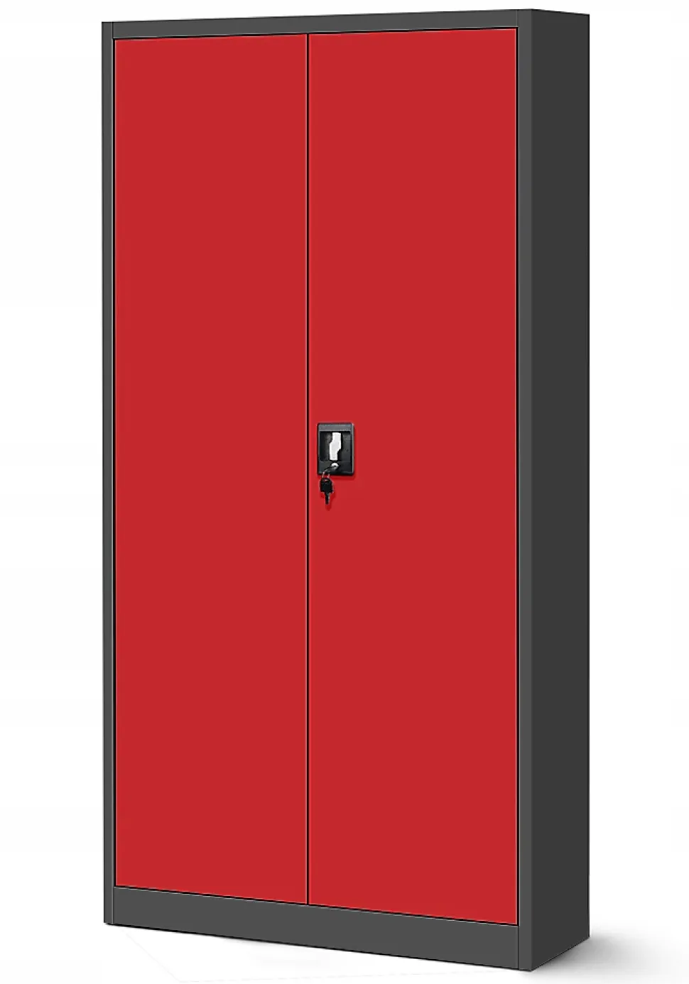 Armoire en métal verrouillable Jan Nowak 185x90x45 cm rouge