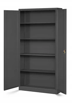 Armoire en métal verrouillable JAN H, 900 x 1950 x 400 mm, antracite