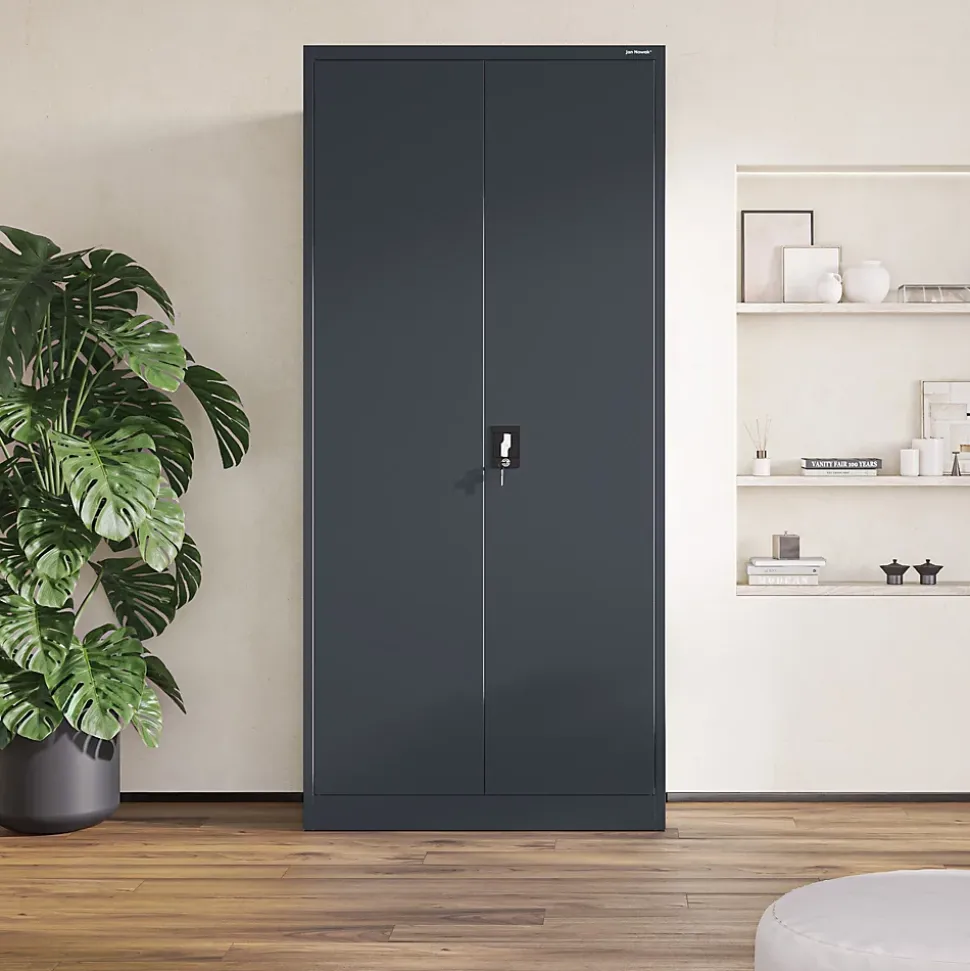 Armoire en métal verrouillable JAN H, 900 x 1950 x 400 mm, antracite