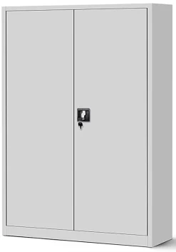 Armoire en métal verrouillable JAN H 1150 x 1850 x 400 mm gris