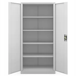 Armoire en métal verrouillable JAN, 900 x 1850 x 400 mm, gris