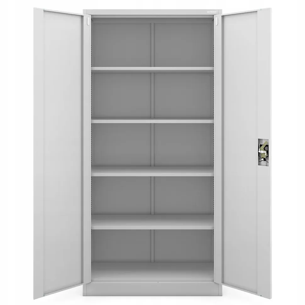 Armoire en métal verrouillable JAN, 900 x 1850 x 400 mm, gris