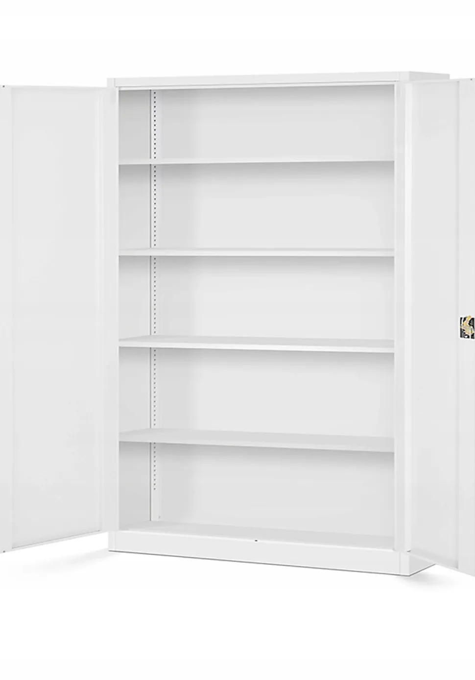 Armoire en métal verrouillable JAN H 1150 x 1850 x 400 mm blanc