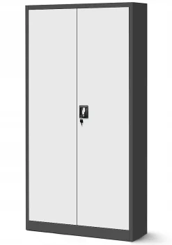 Armoire en métal verrouillable JAN H, 900 x 1950 x 400 mm, blanc