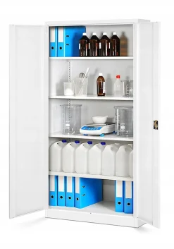 Armoire en métal verrouillable JAN H, 900 x 1950 x 400 mm, blanc