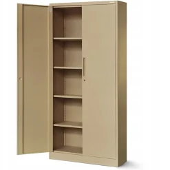 Armoire en métal verrouillable JAN H, 900 x 1950 x 400 mm, beige