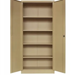 Armoire en métal verrouillable JAN H, 900 x 1950 x 400 mm, beige