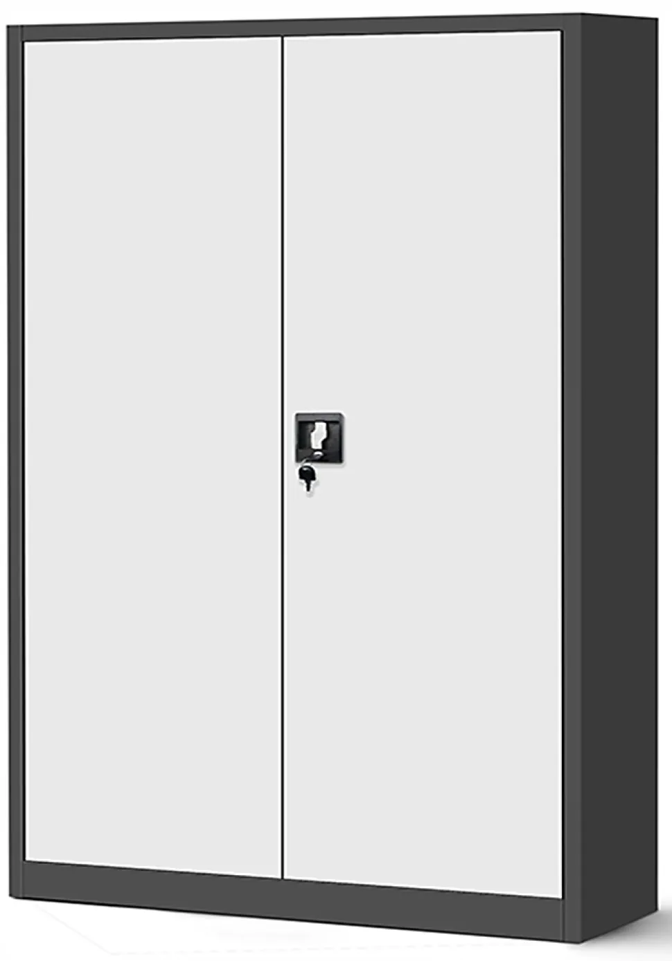 Armoire en métal verrouillable JAN H 1150 x 1850 x 400 mm blanc