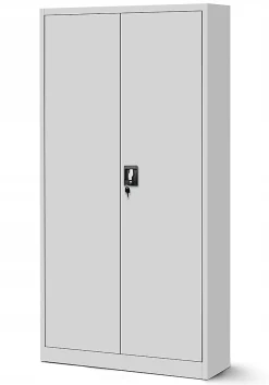 Armoire en métal verrouillable JAN H, 900 x 1950 x 400 mm, gris