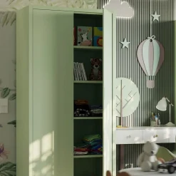 Armoire en métal verrouillable JAN H, 900 x 1950 x 400 mm, vert
