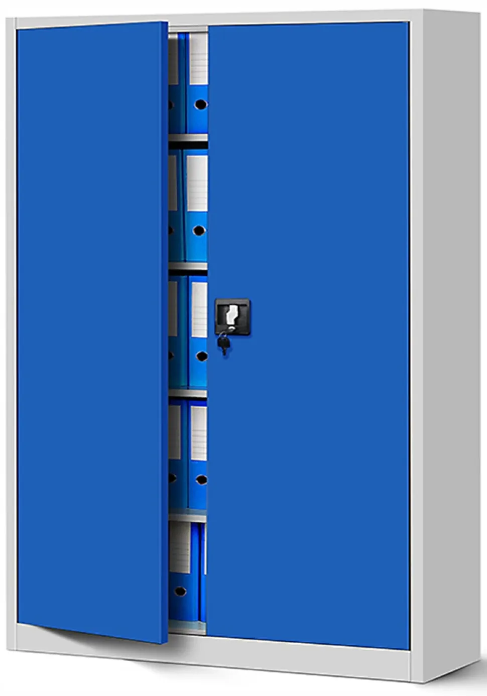 Armoire en métal verrouillable JAN H 1150 x 1850 x 400 mm bleu