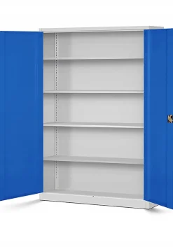 Armoire en métal verrouillable JAN H 1150 x 1850 x 400 mm bleu