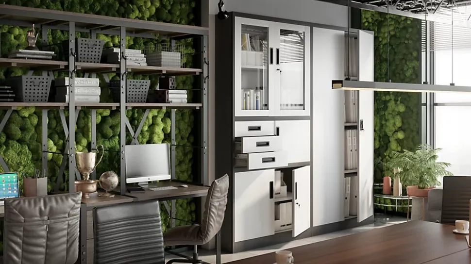 Armoire en métal verrouillable Jan Nowak 185x90x45 cm anthracite