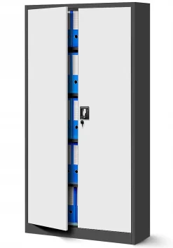 Armoire en métal verrouillable Jan Nowak 185x90x45 cm anthracite