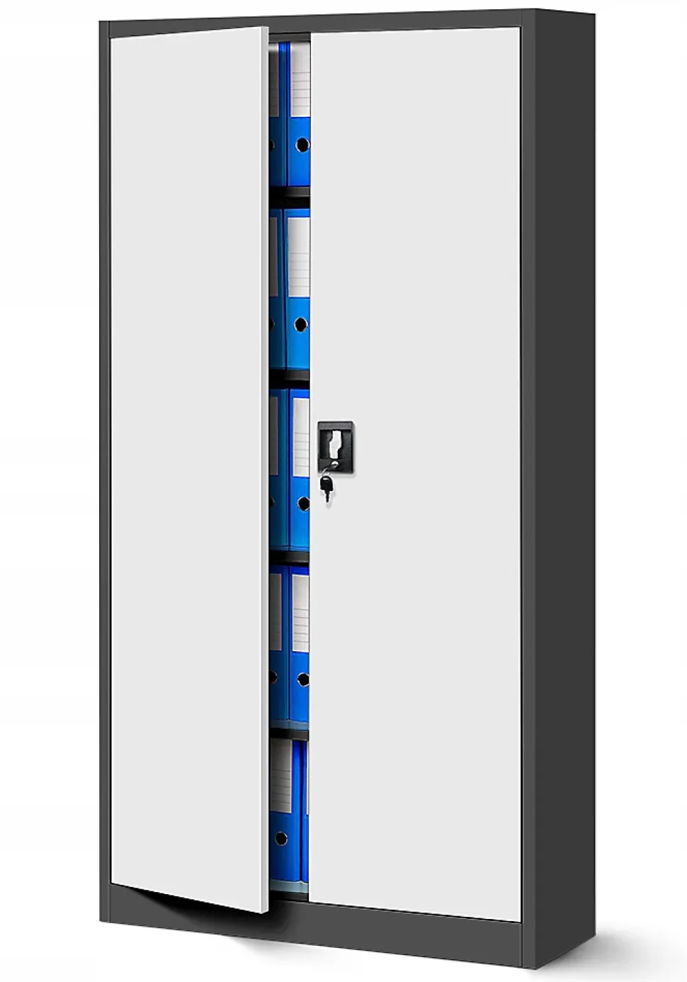 Armoire en métal verrouillable Jan Nowak 185x90x45 cm anthracite