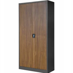 Armoire en métal verrouillable JAN H, 900 x 1950 x 400 mm marron
