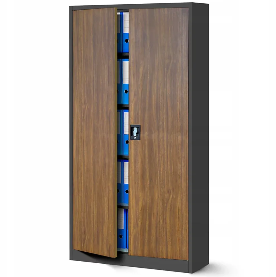 Armoire en métal verrouillable JAN H, 900 x 1950 x 400 mm marron
