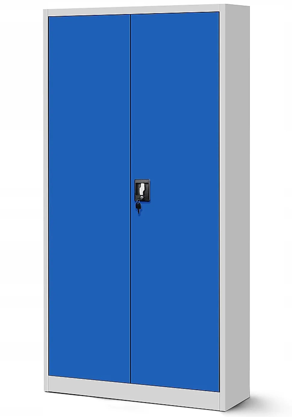 Armoire en métal verrouillable JAN H, 900 x 1950 x 400 mm, bleu gris