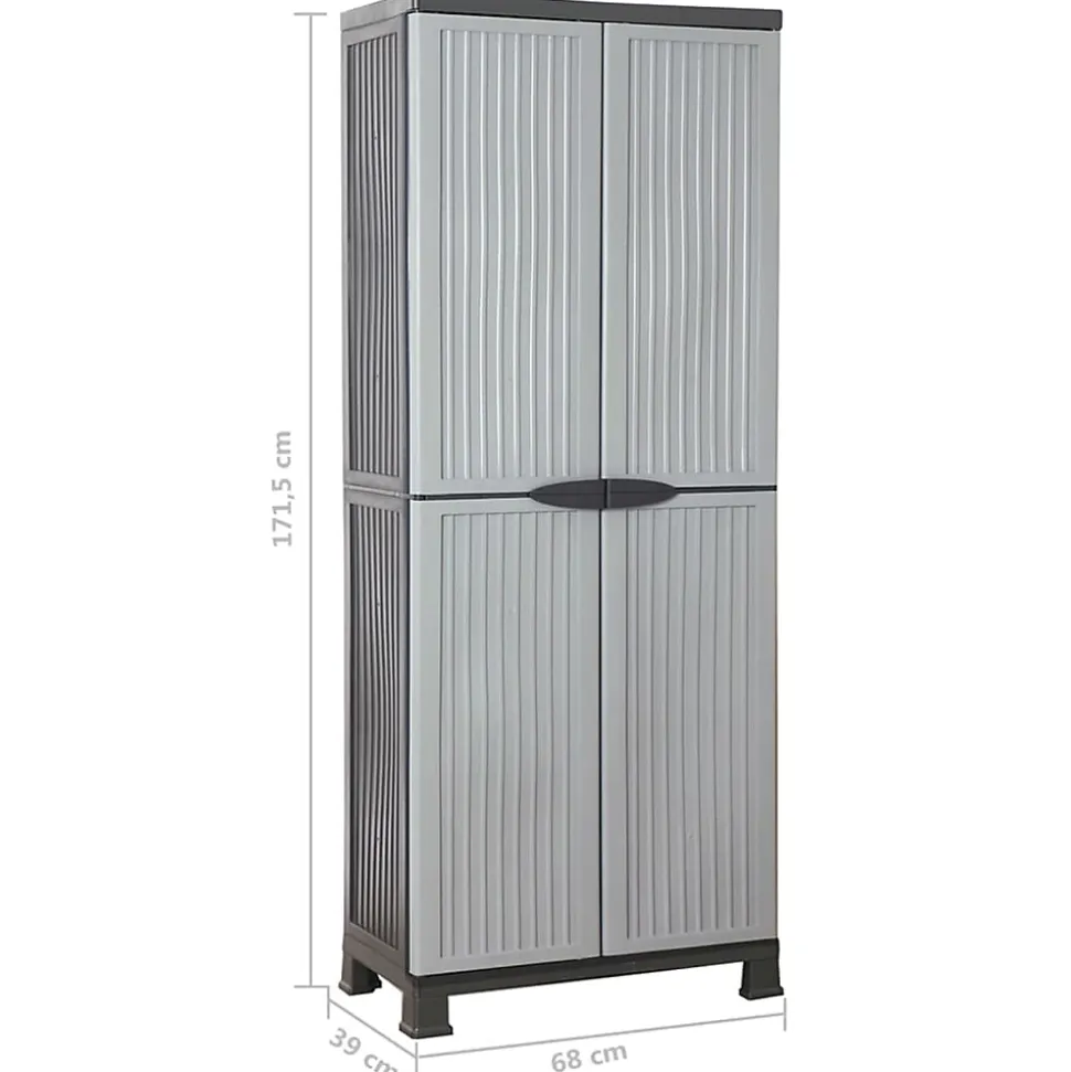 Armoire en plastique 68x39x171,5 cm vidaXL