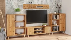 Armoire Fondi chêne artisanat or, Scandinave