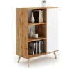 Armoire Fondi chêne artisanat or - blanc, scandinave