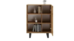 Armoire Fondi chêne artisanal or, style loft