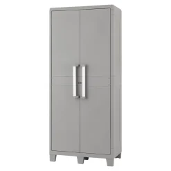 Armoire haute plastique 4 tablettes Major L.49 x H.182 x P.78 cm